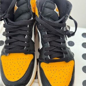 Black and Orange Men's Sneakers